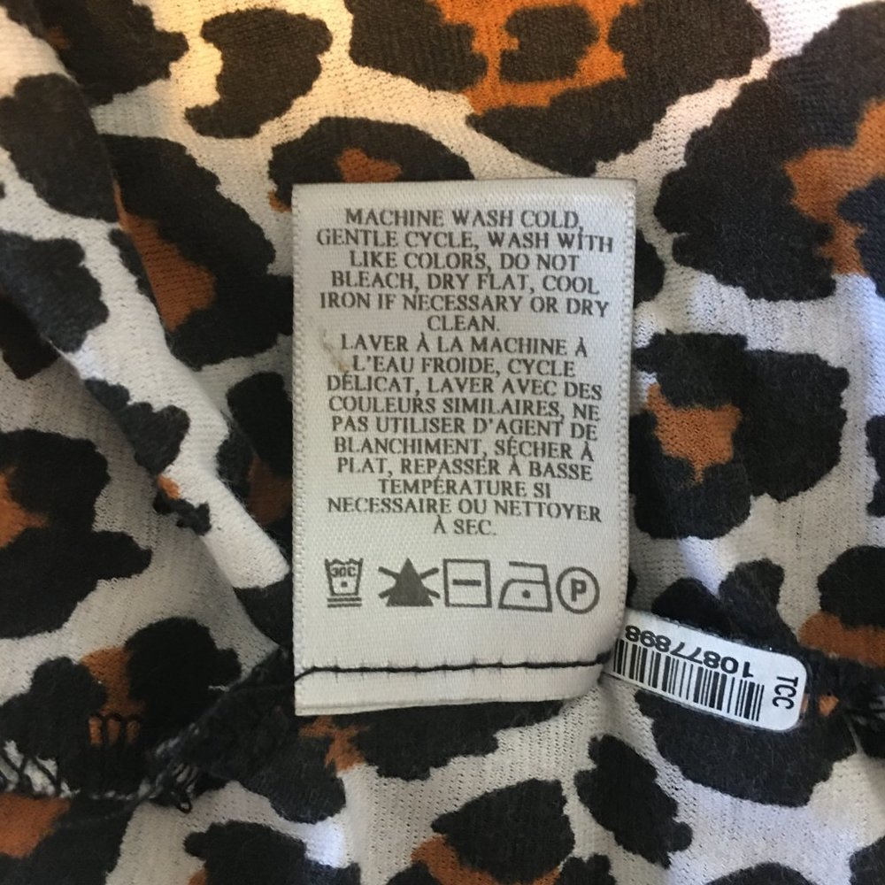 A.L.C. Leopard Print Short Puff Cuffed Sleeve, Cr… - image 5